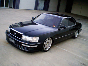 BC Coilovers installed on a LS400
